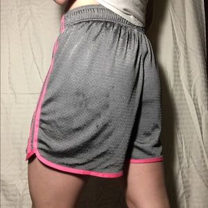 Grey Adidas athletic shorts
